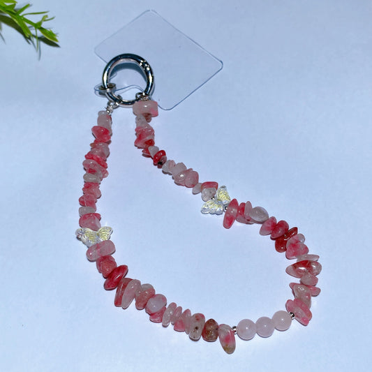 15cm Natural Gemstone Crystal Chips Phone Charm Crystal Healing Bulk Wholesale