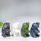 2.6" Crystal butterfly Hovering Over Rabbit Nose Carving Crystal Healing Bulk Wholesale