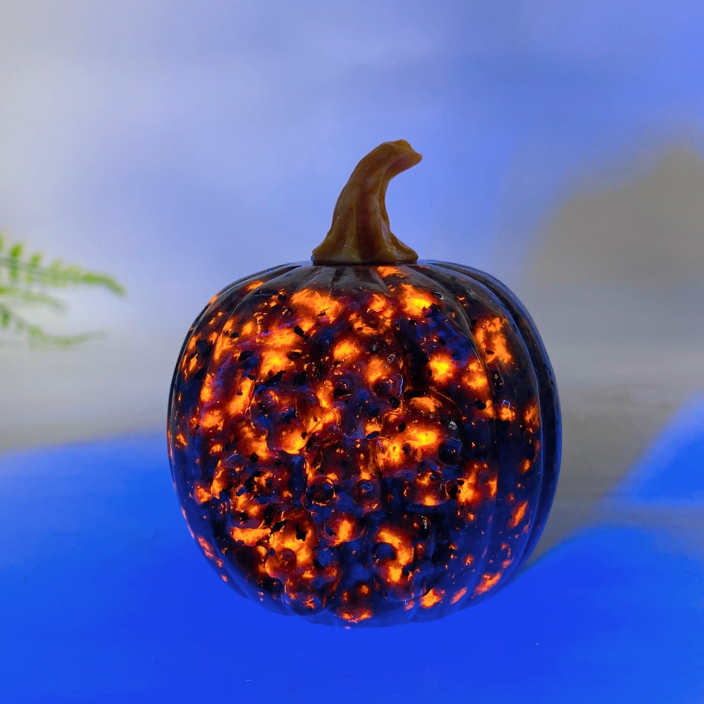 2.4" Crystal Pumpkin with Skulls Decor Carving Crystal Healing Bulk Wholesale