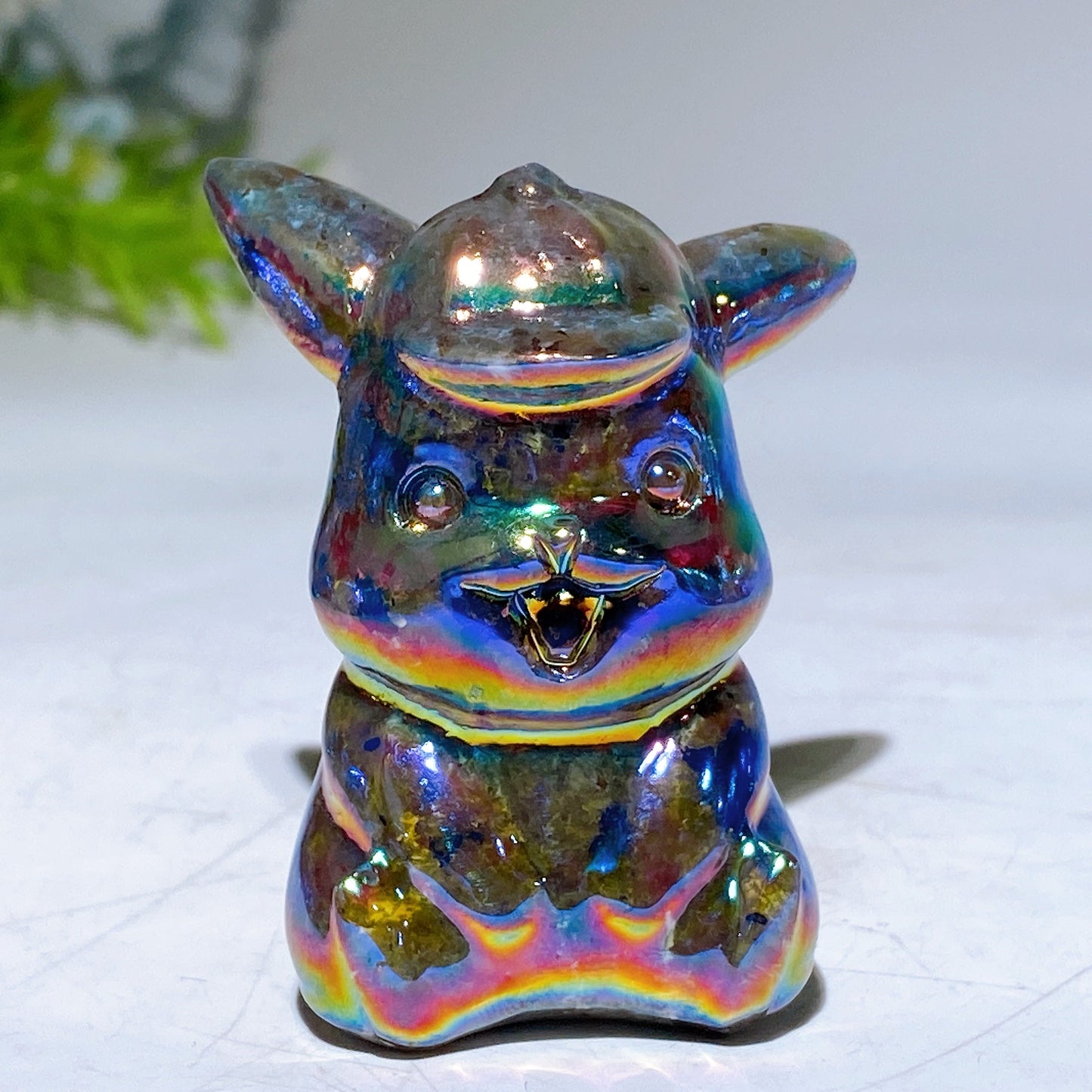 1.6"-2.4" Aura Yooperlite Pokemon Character Carving Crystal Healing Bulk Wholesale