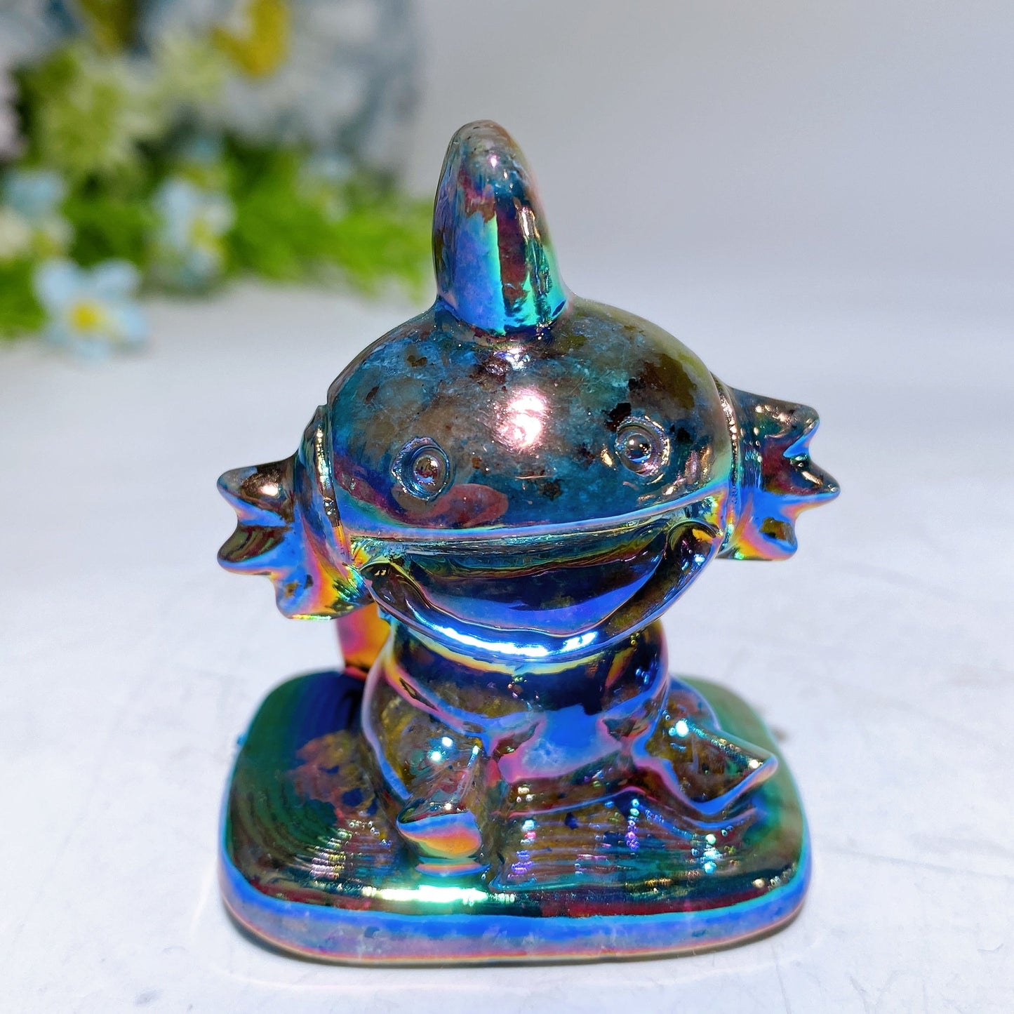 1.6"-2.4" Aura Yooperlite Pokemon Character Carving Crystal Healing Bulk Wholesale