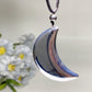 45mm Terahertz Moon Necklace Crystal Healing Bulk Wholesale