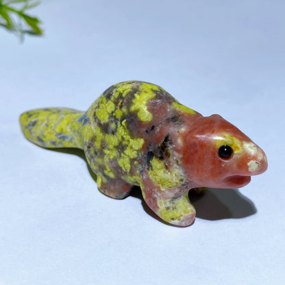 3.0" Natural Crystal Beaver Carving Crystal Healing Bulk Wholesale