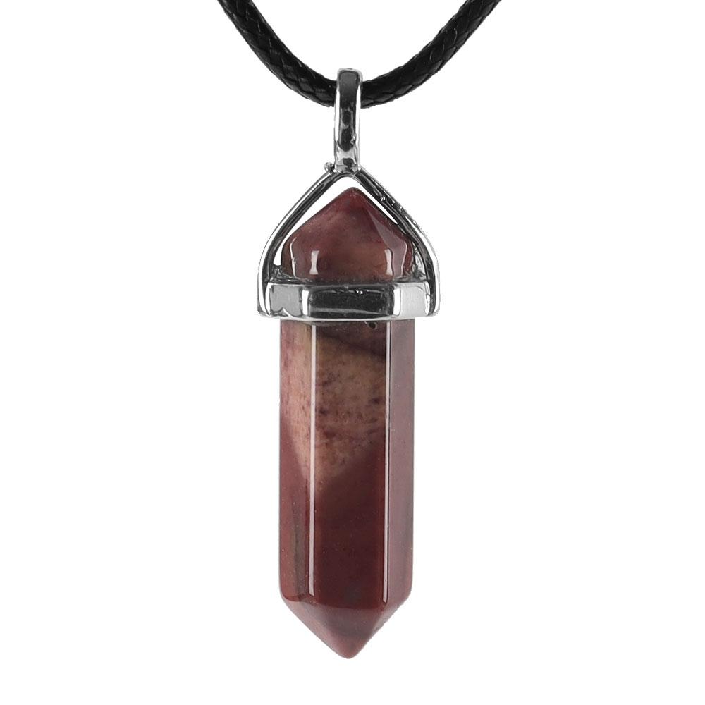 Natural Semi-Precious Gemstone Crystal Healing Hexagonal Point Chakra Pendant Crystal wholesale suppliers