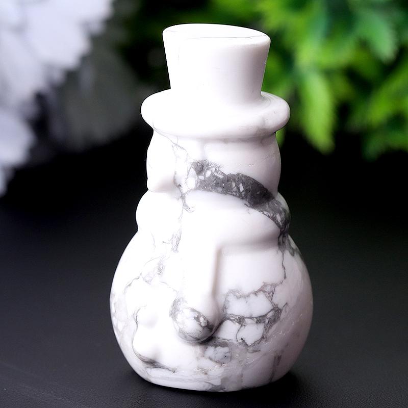 2.35" Howlite Snowman Crystal Carvings Crystal wholesale suppliers