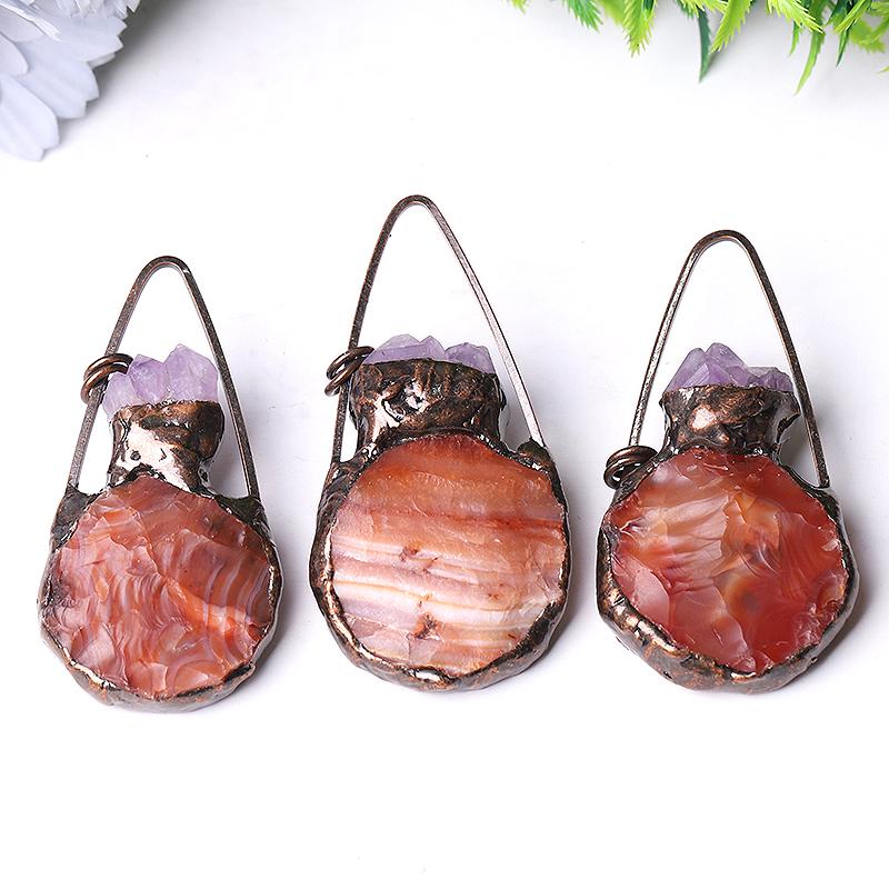 3" Carnelian Amethyst Pendant for Jewelry DIY Crystal wholesale suppliers