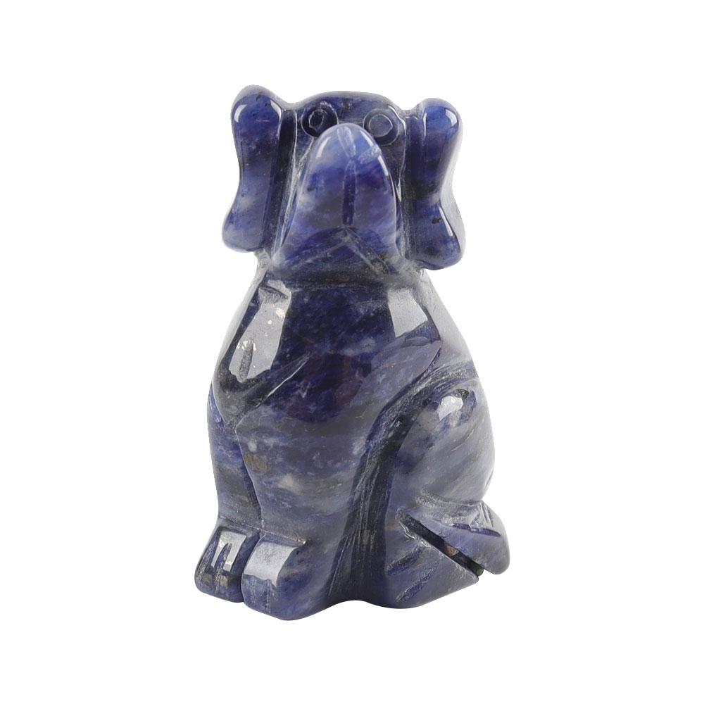 2" Sodalite Dog Figurine Crystal Carvings Crystal wholesale suppliers