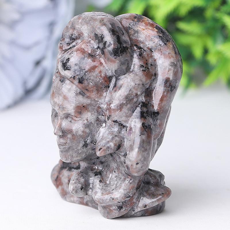 2.5" Yooperlite Medusa Crystal Carvings Crystal wholesale suppliers