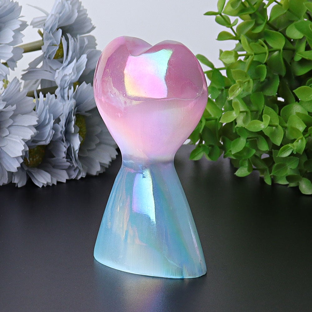 4.2" Selenite Aura Angel Crystal Heart Tower Crystal wholesale suppliers