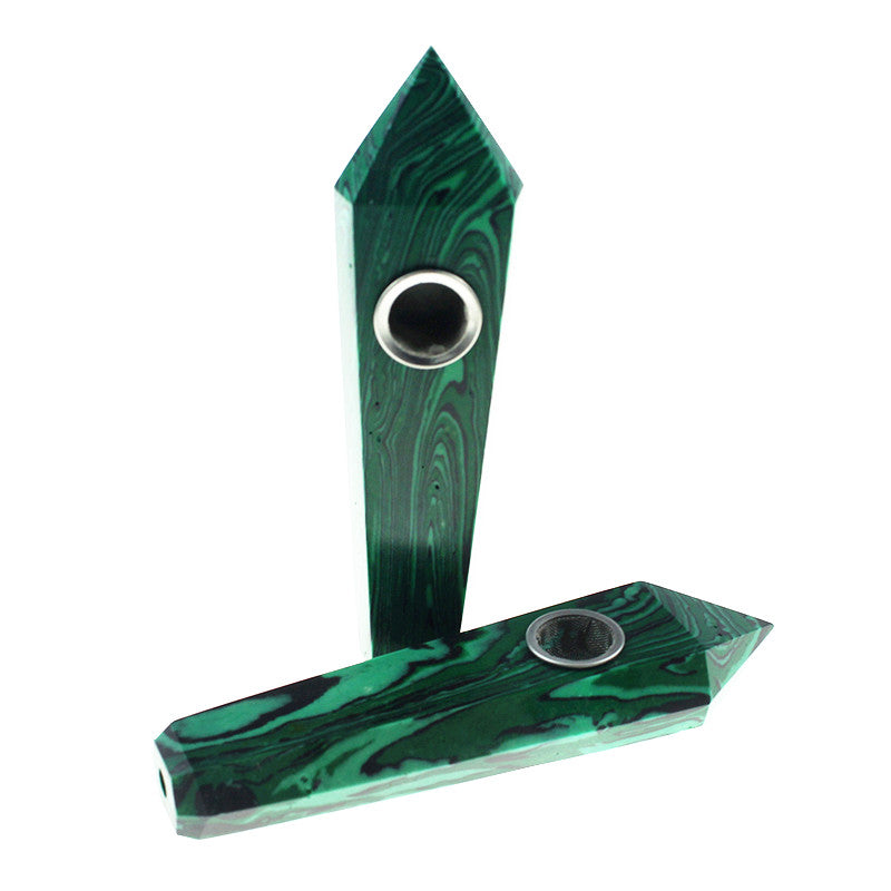 Malachite Smoking Pipe wholesale support mixed customization