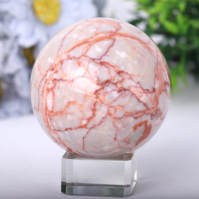 2.5"-4.5" Red Line Sphere Crystal wholesale suppliers