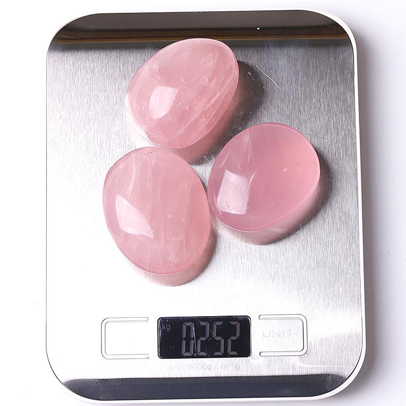 0.1kg 50mm-60mm Rose Quartz Tumbles Palm stones Crystal wholesale suppliers