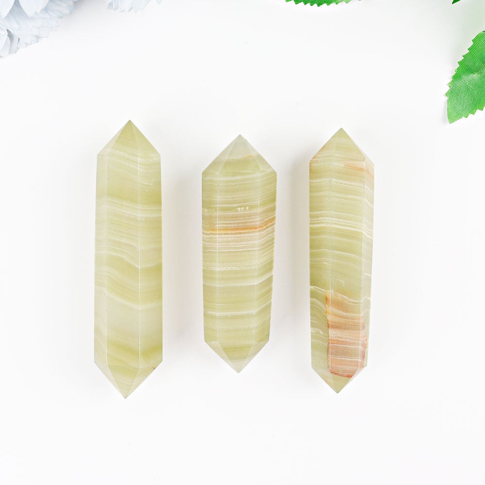 3.0-4.0" Set of 3 Afghan Jade Double Terminated Crystal Point Crystal wholesale suppliers