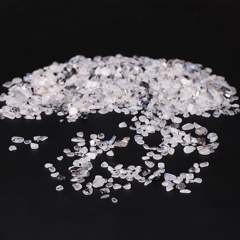 0.1kg Different Size Natural Moonstone Chips Crystal Chips for Decoration Crystal wholesale suppliers