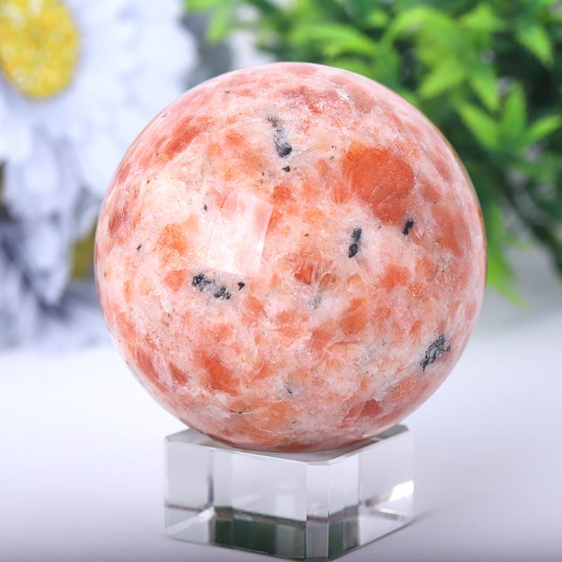 2.5"-4.5" Gold Strawberry Quartz Sphere Crystal wholesale suppliers