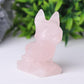 2.4" Rose Quartz Dog Crystal Carvings Crystal wholesale suppliers