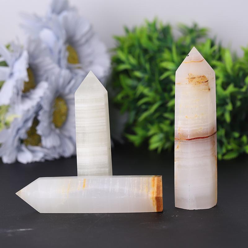 Wholesale Bulk Natural Crystal Afghan White Jade R Crystal Points Crystal wholesale suppliers