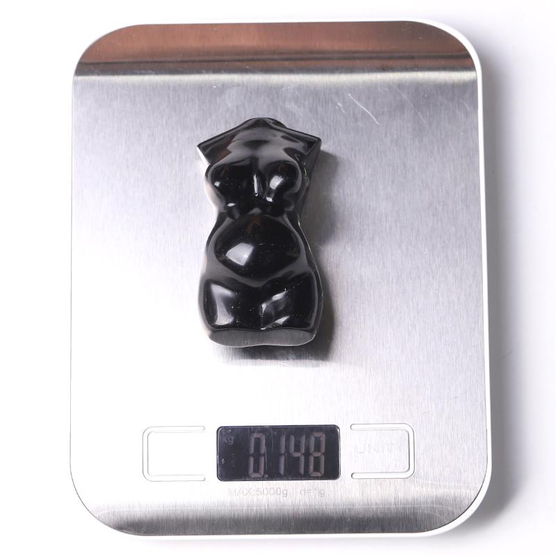 3" Black Obsidian Pregnant Woman Body Crystal Carvings Crystal wholesale suppliers