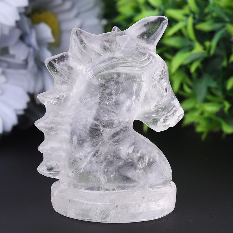 3" Clear Quartz Unicorn Crystal Carvings Crystal wholesale suppliers