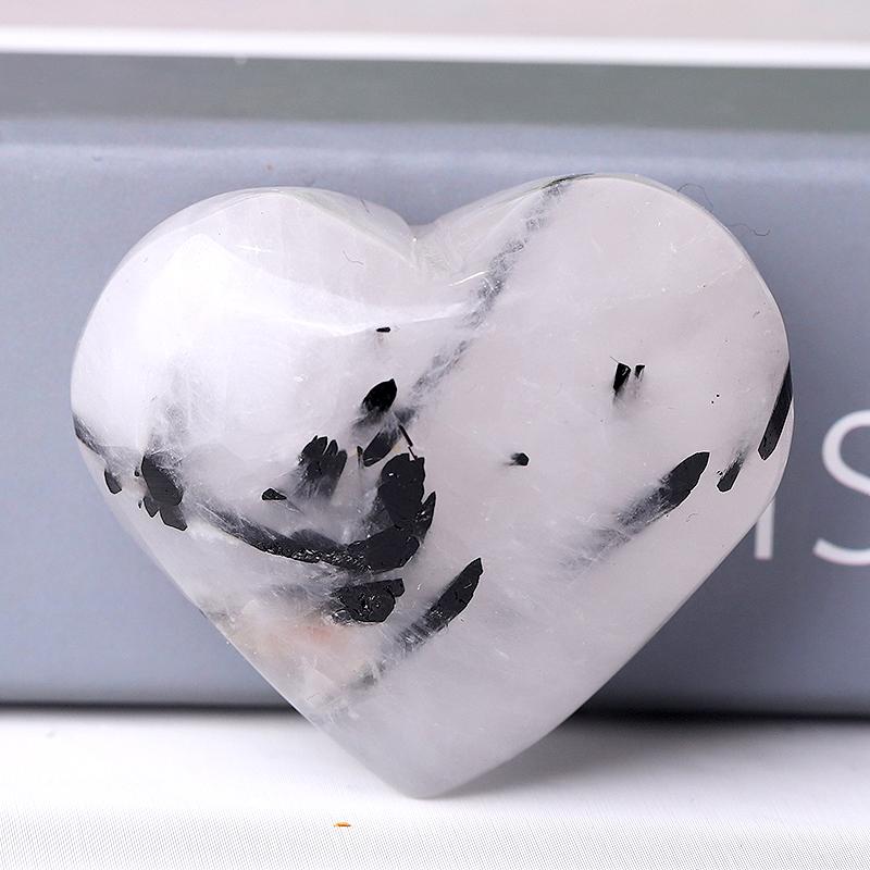 2.0" Black Tourmaline Heart Shape Crystal Carvings Crystal wholesale suppliers