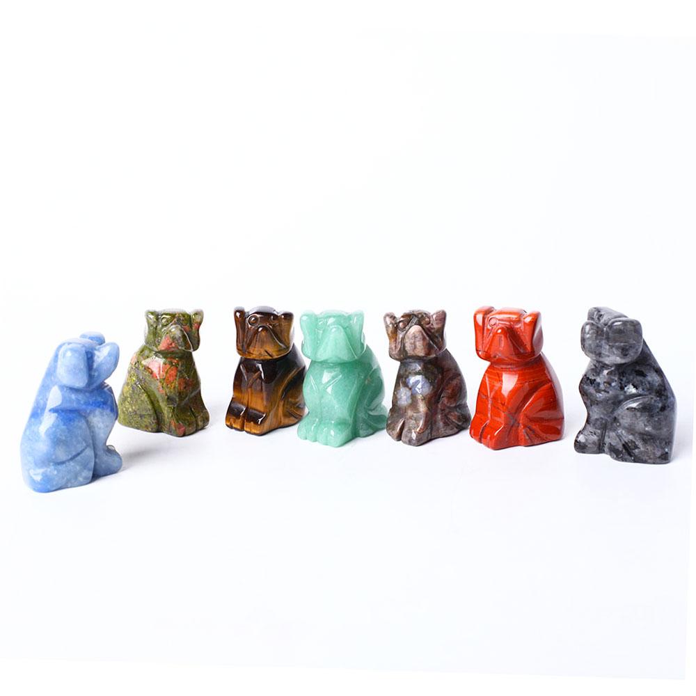 Hand Carved Polished Dog Figurine Crystal Carvings Crystal wholesale suppliers