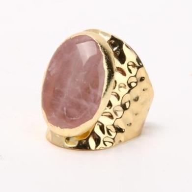 Rose Quartz Handmade Crystal Ring Crystal wholesale suppliers