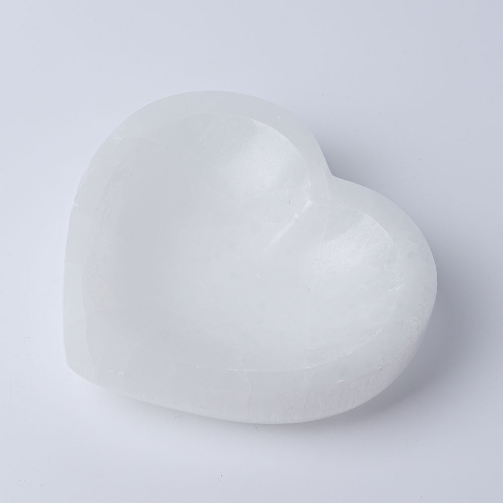 4.5" Selenite Heart Shape Bowl Crystal wholesale suppliers