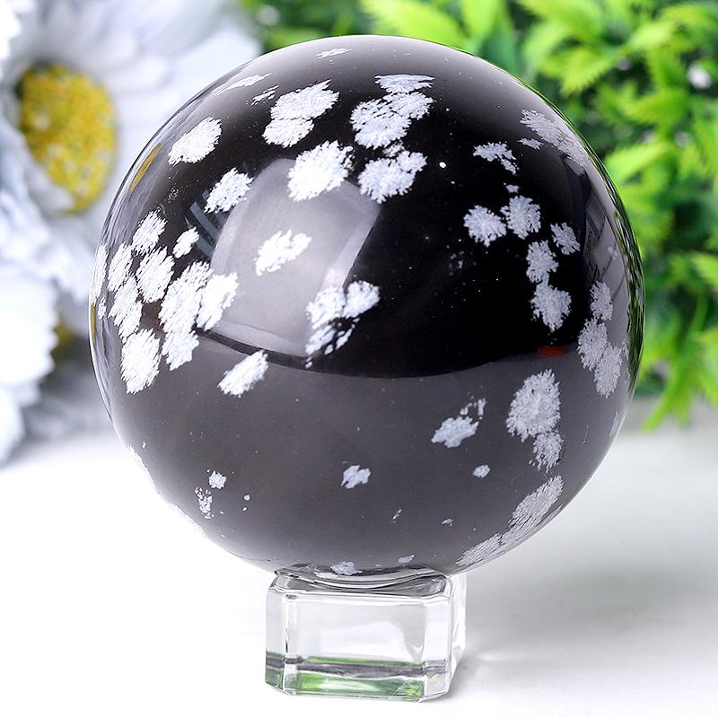 2.0"-4.0" Snowflake Stone Crystal Spheres Crystal wholesale suppliers