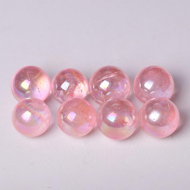 0.25kg Aura Rose Quartz Sphere Crystal wholesale suppliers