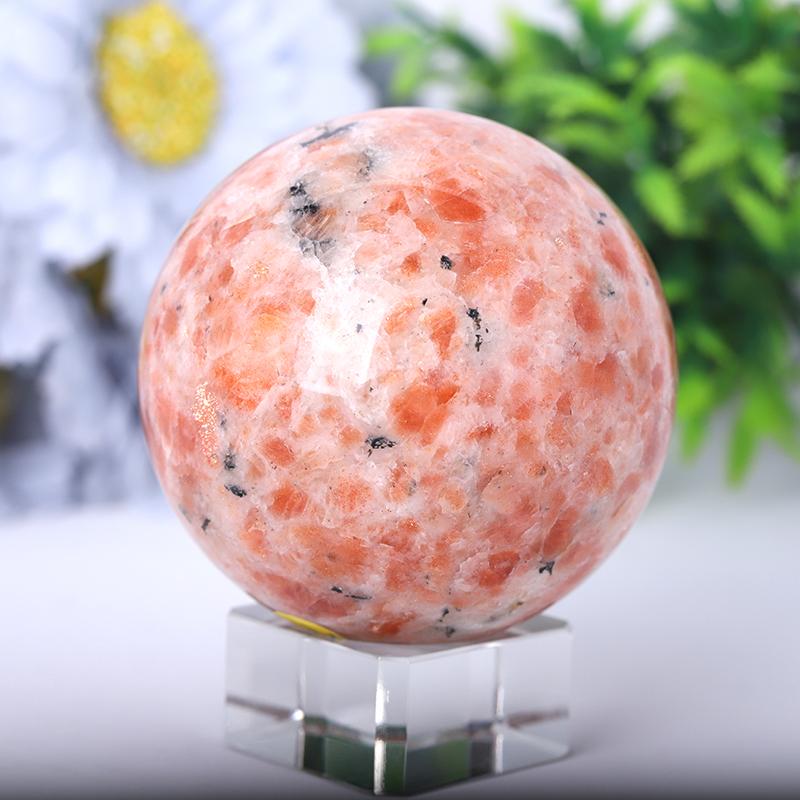 2.5"-4.5" Gold Strawberry Quartz Sphere Crystal wholesale suppliers