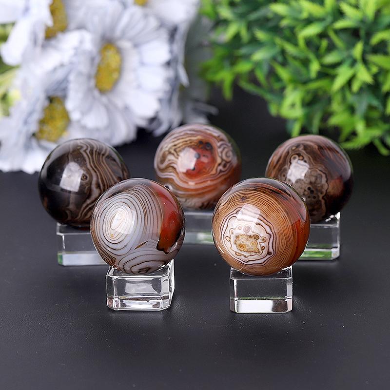 1.0"-1.5" Black Sardonyx Sphere Crystal wholesale suppliers