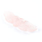 Rose Quartz Carved Heart with Wings