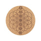 Cork Carved Pattern Coaster