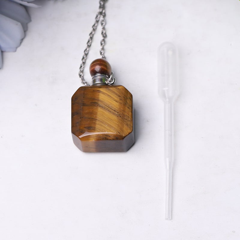 1.4" Empty Perfume Bottle Necklace DIY Crystal wholesale suppliers