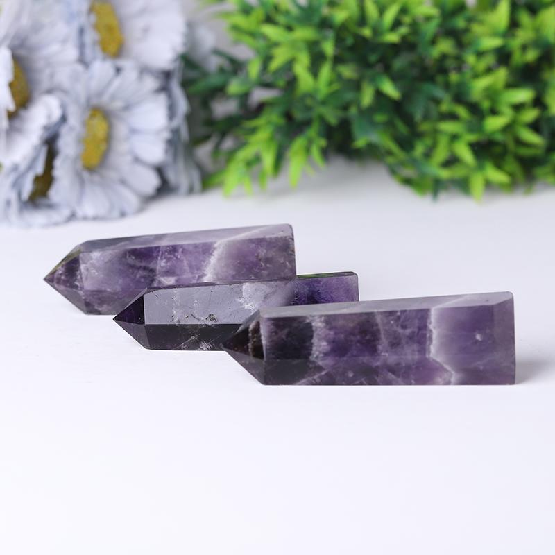 Wholesale Natural Dream Amethyst  Chevron-Amethyst Points Crystal wholesale suppliers