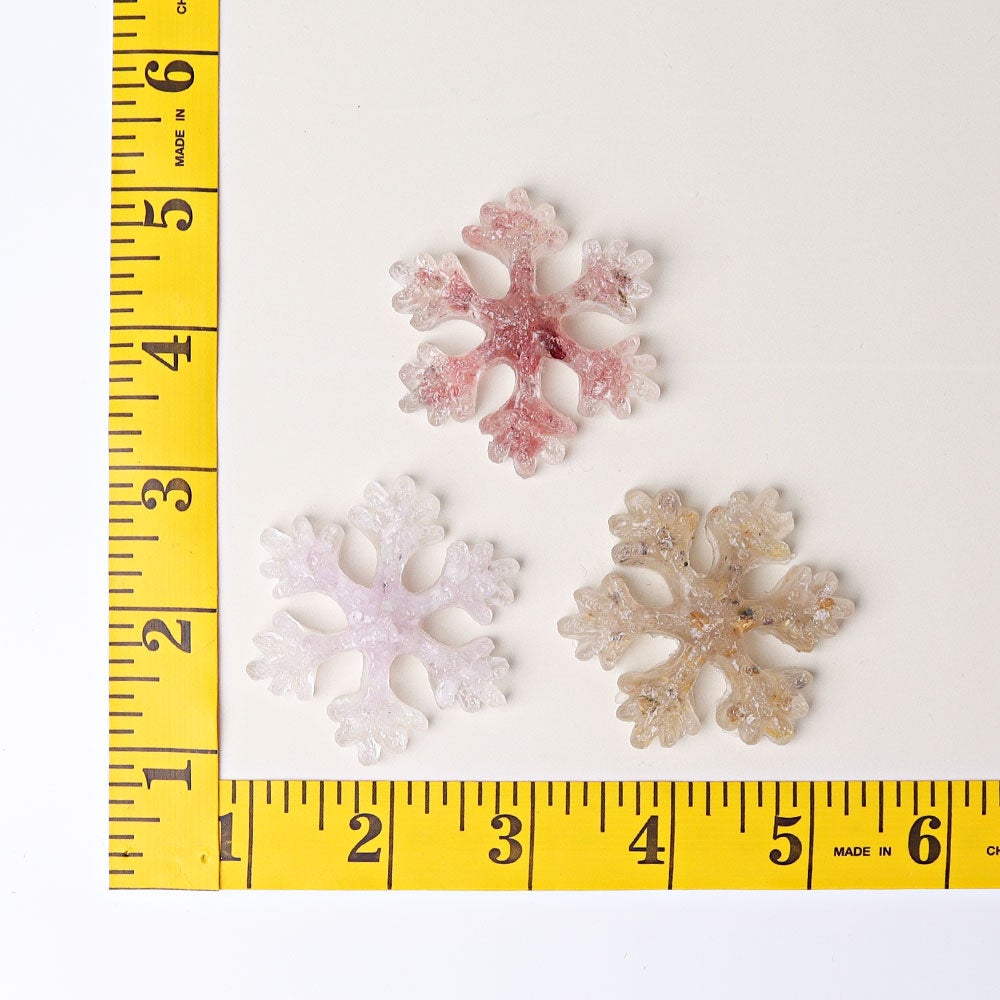 2" Resin Snowflakes Crystal Carvings for Christmas Crystal wholesale suppliers