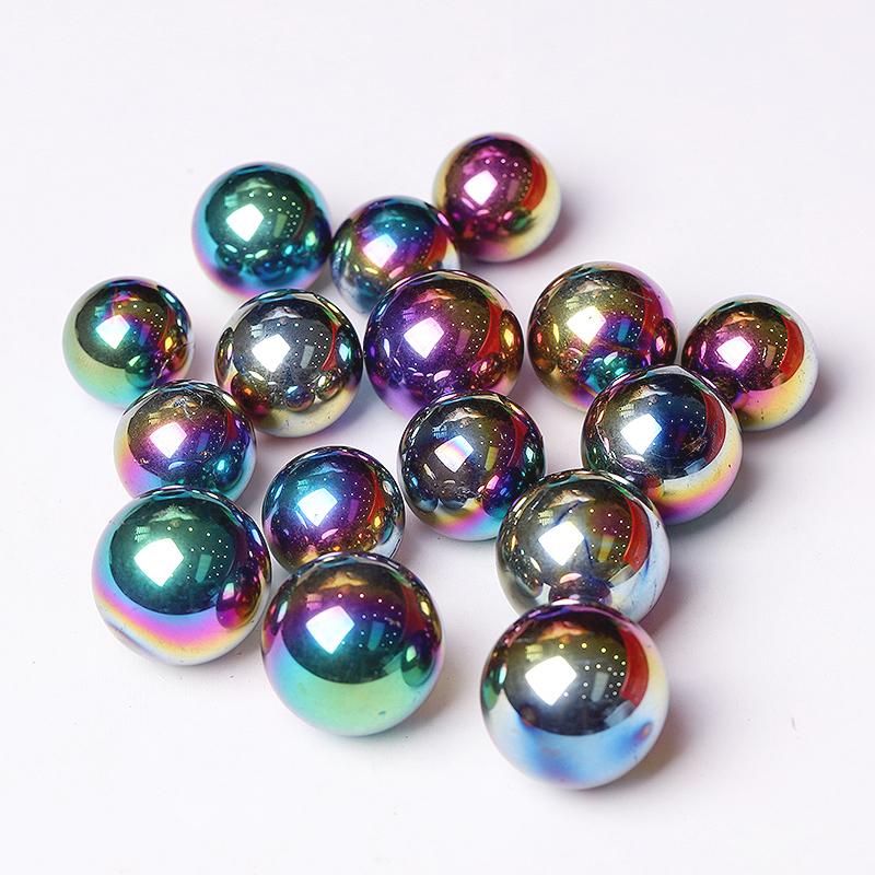 High Quality Titanium Aura Crystal Spheres Crystal Balls for Healing Crystal wholesale suppliers