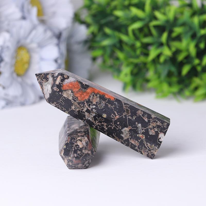 Natural Plum Blossom Flower Jade Points Healing Crystal Tower Crystal wholesale suppliers