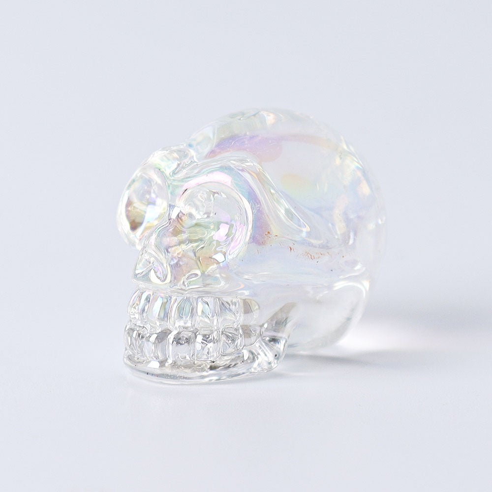 1" Aura Skull  Angel Crystal Carvings （Random sending color） Crystal wholesale suppliers