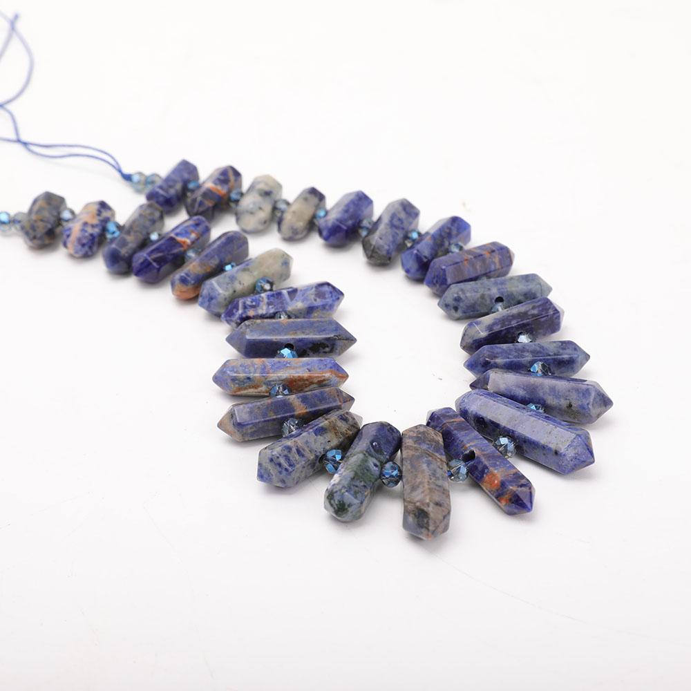 Sodalite Crystal Point Necklace Crystal wholesale suppliers