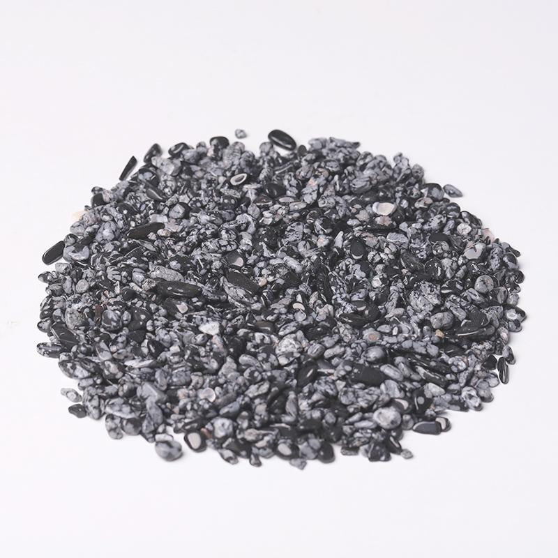 0.1kg Natural Snowflake Obsidian Chips Crystal wholesale suppliers