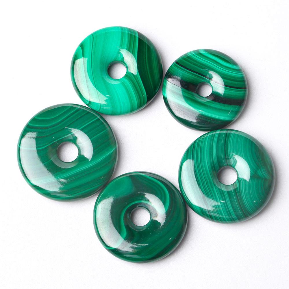 Malachite Donut Shape Crystal Pendant Crystal wholesale suppliers