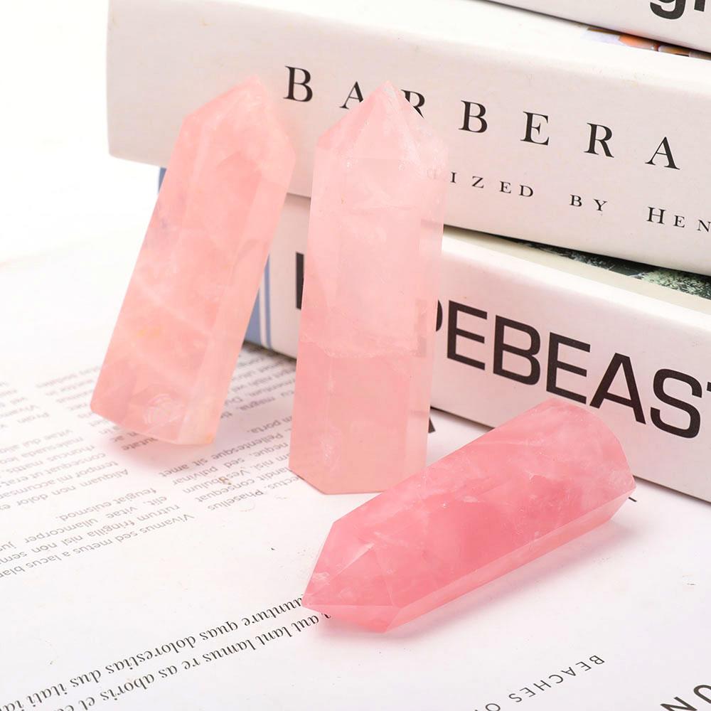 Set of 3 Rose Quartz Points Crystal wholesale suppliers