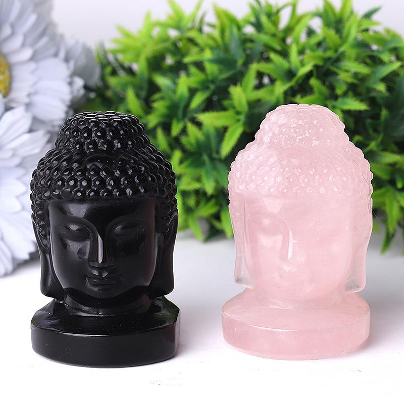 3" Buddha Head Crystal Carvings Crystal wholesale suppliers