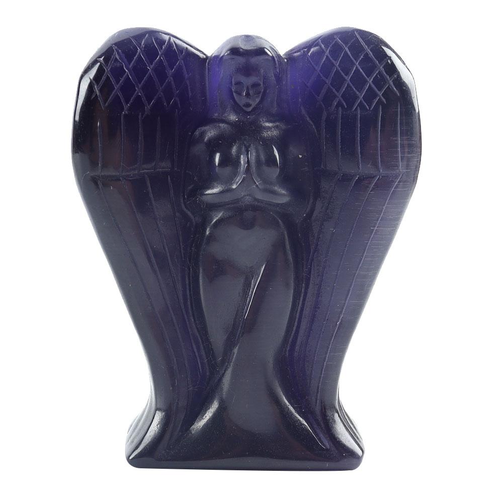 Hand Carved Cat Eye Crystal Angel Figurine Statue Crystal wholesale suppliers