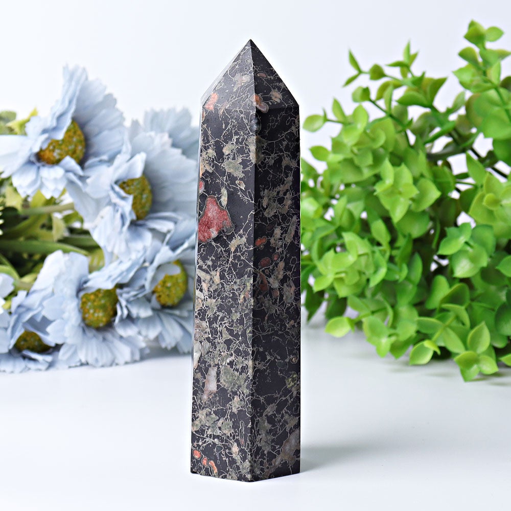 6" Plum Blossom Jade Crystal Tower Crystal wholesale suppliers