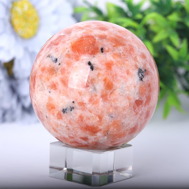 2.5"-4.5" Gold Strawberry Quartz Sphere Crystal wholesale suppliers