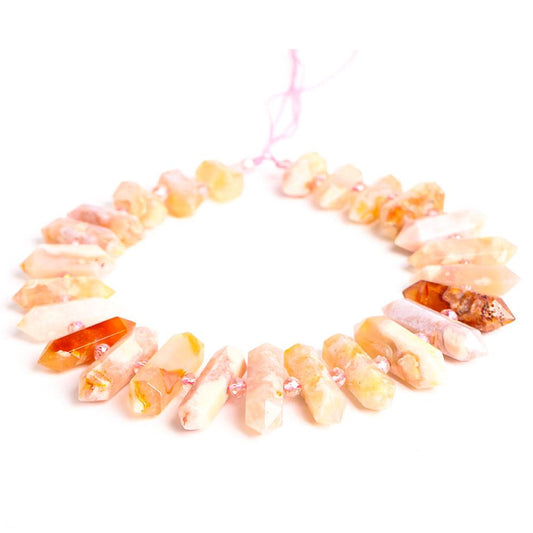 Flower Agate Crystal Point Chain String for DIY Crystal wholesale suppliers