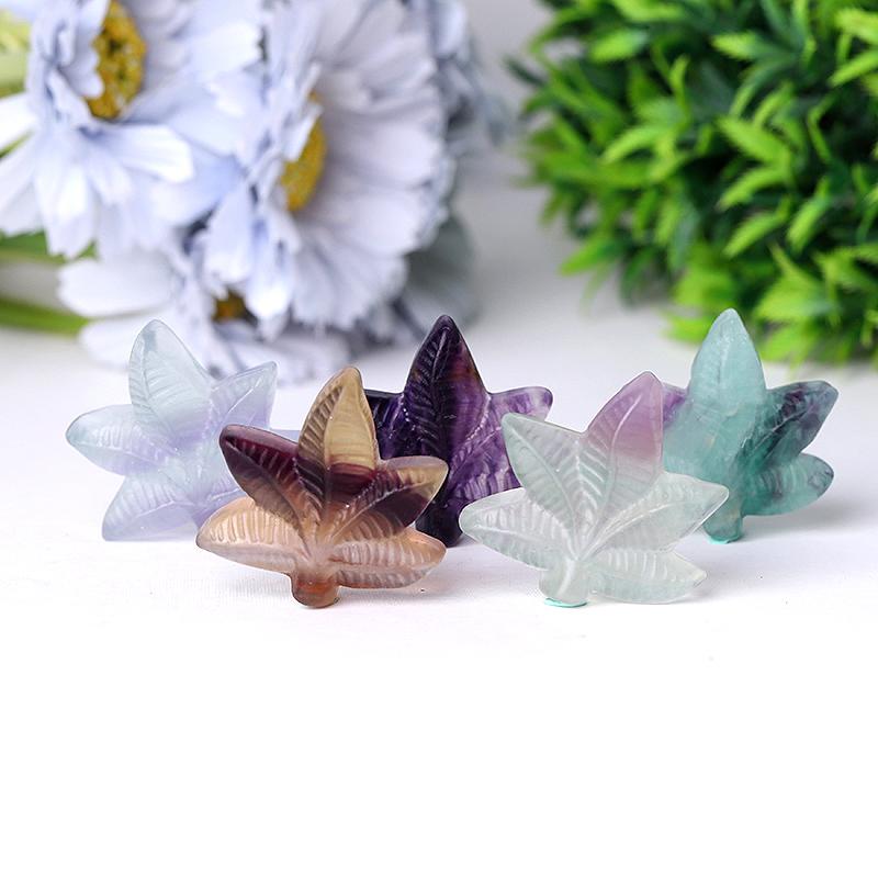 Fluorite Leaf Crystal Carvings Crystal wholesale suppliers