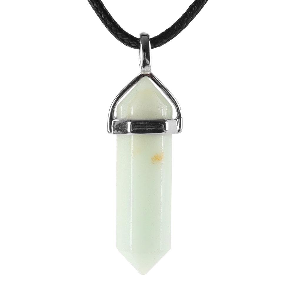 Natural Semi-Precious Gemstone Crystal Healing Hexagonal Point Chakra Pendant Crystal wholesale suppliers